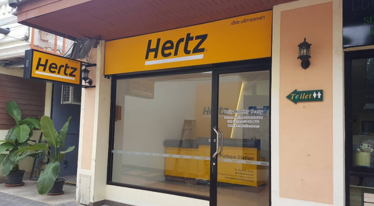 Hertz Car Rental, Pattaya, Chonburi Thailand - เช่ารถพัทยา