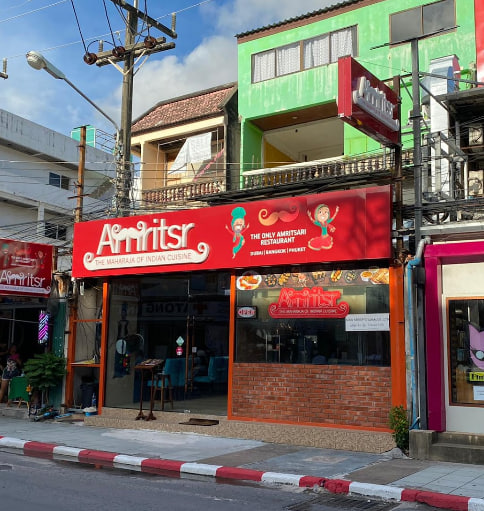 Amritsr Restaurant Patong Beach Road - Indian Restaurant in Phuket