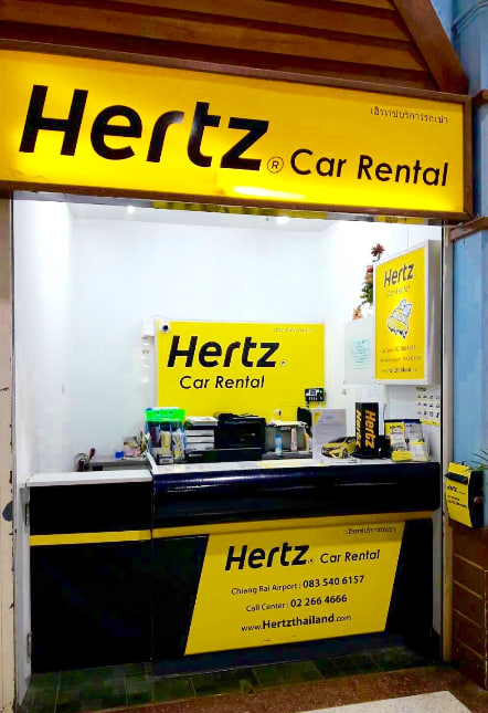 Hertz Car Rental, Chiang Rai International Airport, Thailand